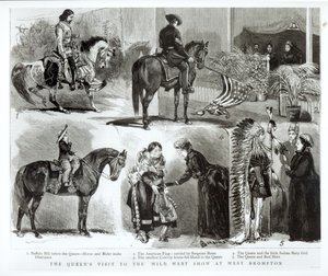 Der Besuch der Königin bei der Wild West Show in West Brompton, 1887 von Alfred Chantrey Corbould